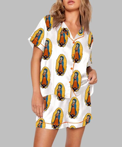 Our Lady Of Guadalupe Catholic Saint Print Pajama Set