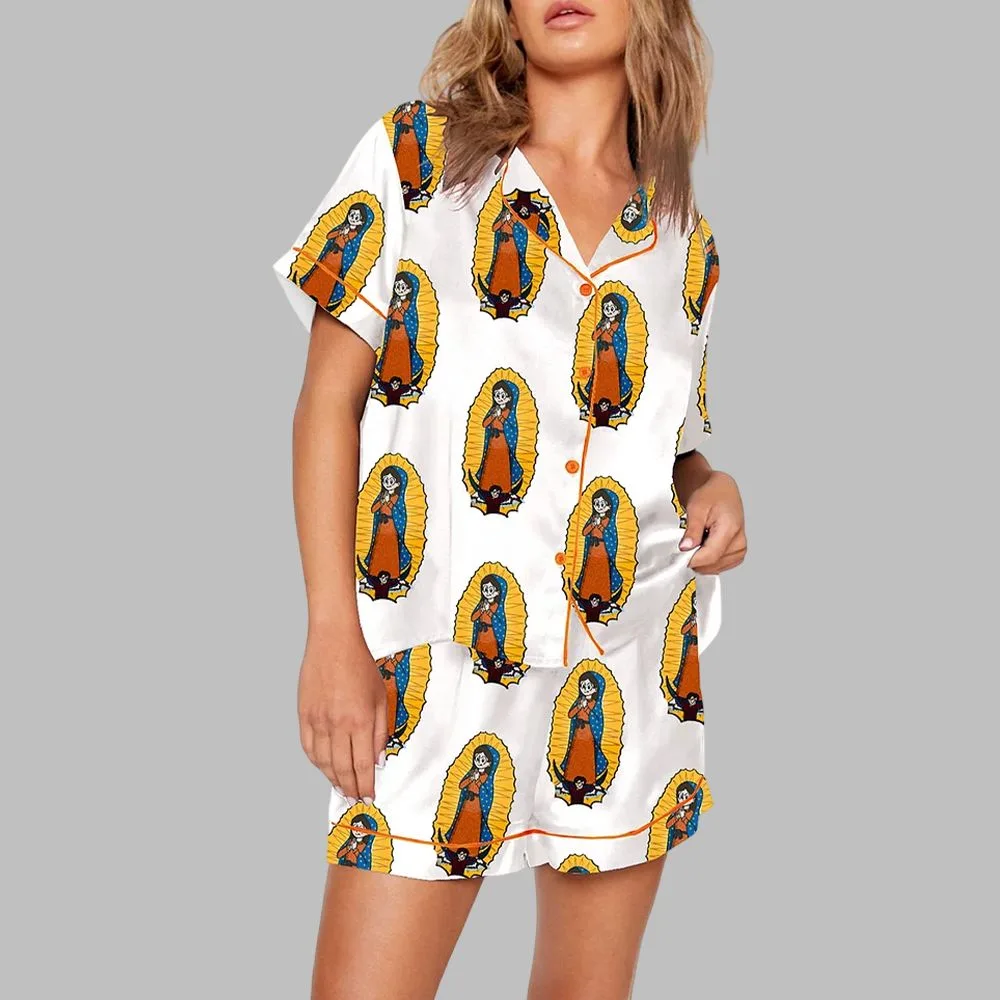 Our Lady Of Guadalupe Catholic Saint Print Pajama Set