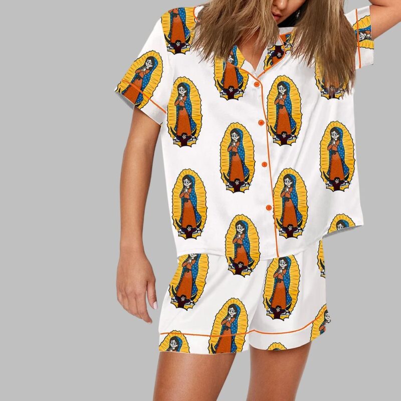 Our Lady Of Guadalupe Catholic Saint Print Pajama Set - Image 2