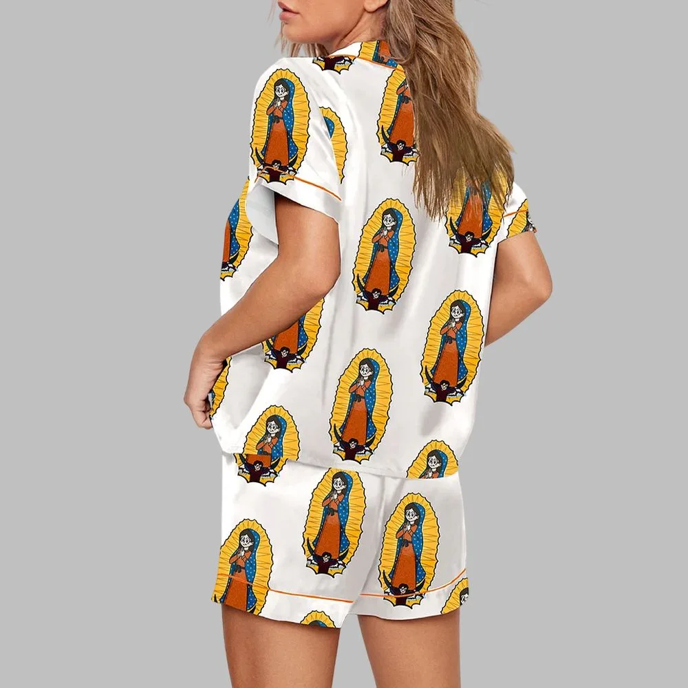 Our Lady Of Guadalupe Catholic Saint Print Pajama Set - Image 3