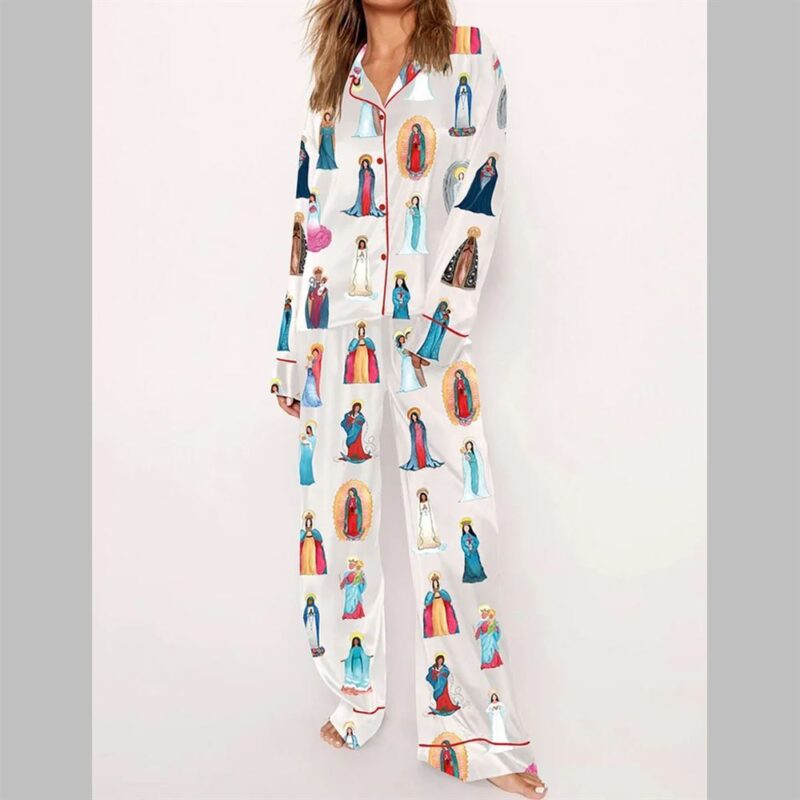 Our Lady of Guadalupe Catholic Home Pajama Set - Image 4
