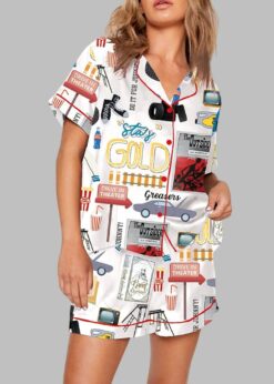 Outsiders Musical Broadway Print Pajama Set