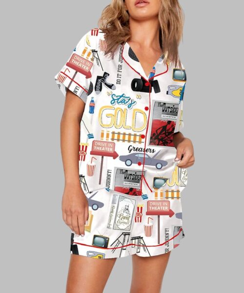 Outsiders Musical Broadway Print Pajama Set
