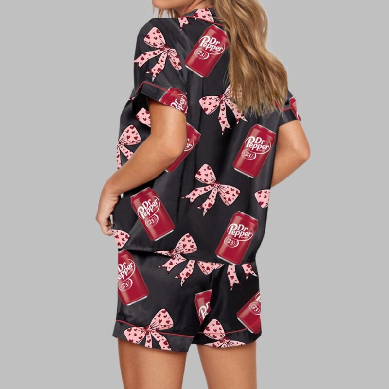 Pepper Drink Pink Coquette Bow Pajama Set - Image 2