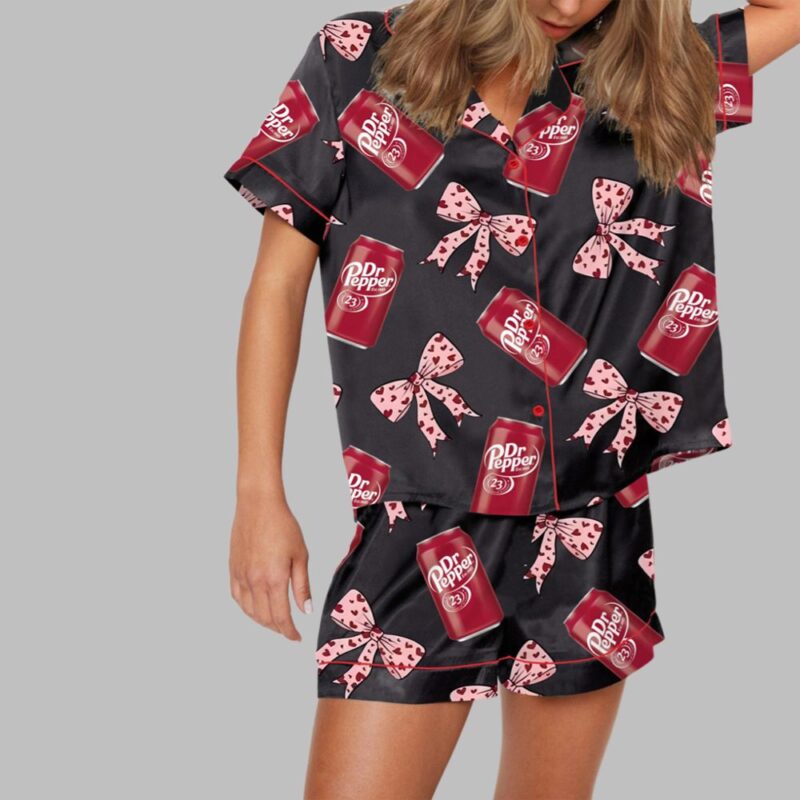 Pepper Drink Pink Coquette Bow Pajama Set - Image 3