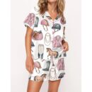Pink Horseback Riding Pajama Set For Women