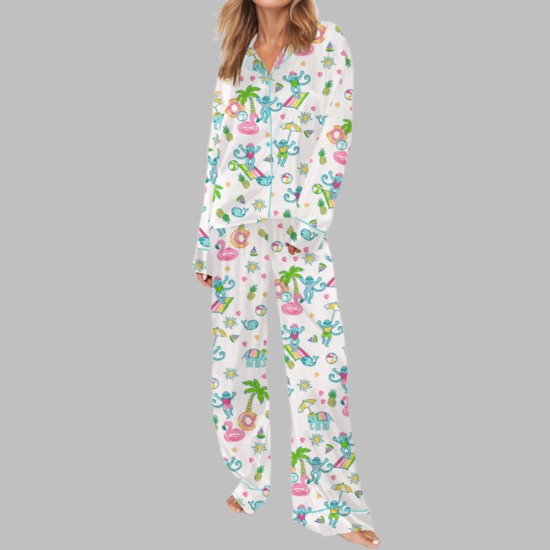 Pool Party Monkey Pajama Set - Image 2