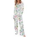 Pool Party Monkey Satin Pajama Set For Women