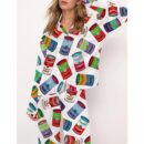 Pop Art Tomato Soup Pajama Set For Women