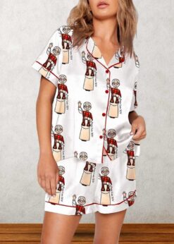 Pope Leo XIV First American Pope Pajama Set For Women
