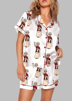 Pope Leo XIV First American Pope Print Pajama Set