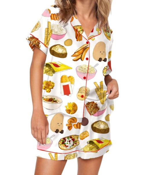 Potato Girl Pajama Set For Women