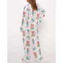 Preppy Nutcracker Christmas Satin Pajama Set For Women