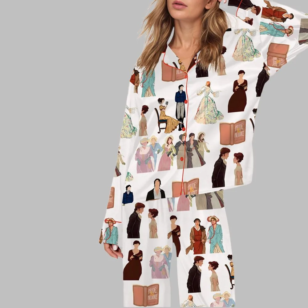 Pride And Prejudice Girls Pajama Set - Image 2
