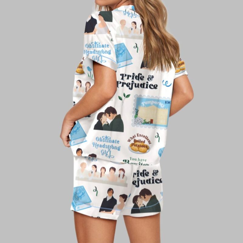 Pride And Prejudice Novel Pajama Set For Women - Image 3