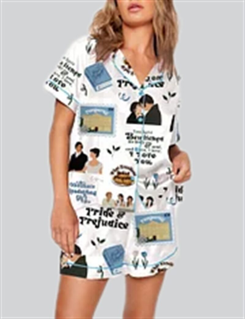 Pride And Prejudice Print Pajama Set