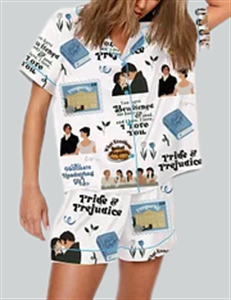 Pride And Prejudice Print Pajama Set - Image 3
