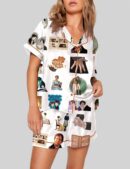 Pride and Prejudice Inspired Print Pajama Set