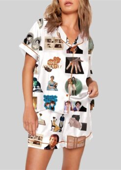 Pride and Prejudice Inspired Print Pajama Set
