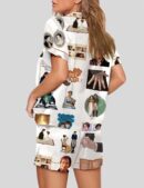 Pride and Prejudice Inspired Print Pajama Set
