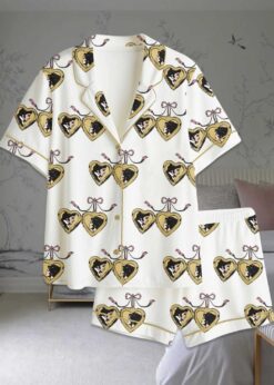 Pride and Prejudice Locket Satin Pajama Set
