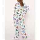 Princess Cute Ribbons And Bows Satin Pajama Set For Women