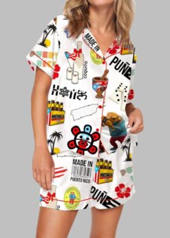 Puerto Rico Pajama Set For Women