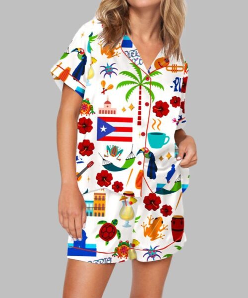Puerto Rico Vacation Pajama Set For Women
