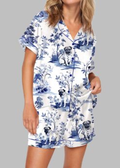 Pug Pajama Set For Women