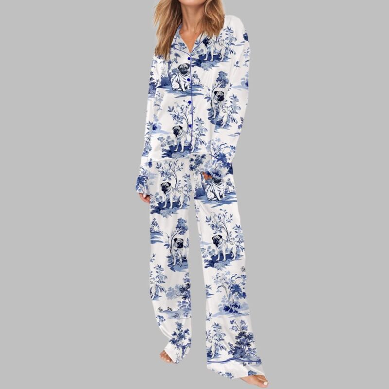 Pug Pajama Set For Women - Image 2