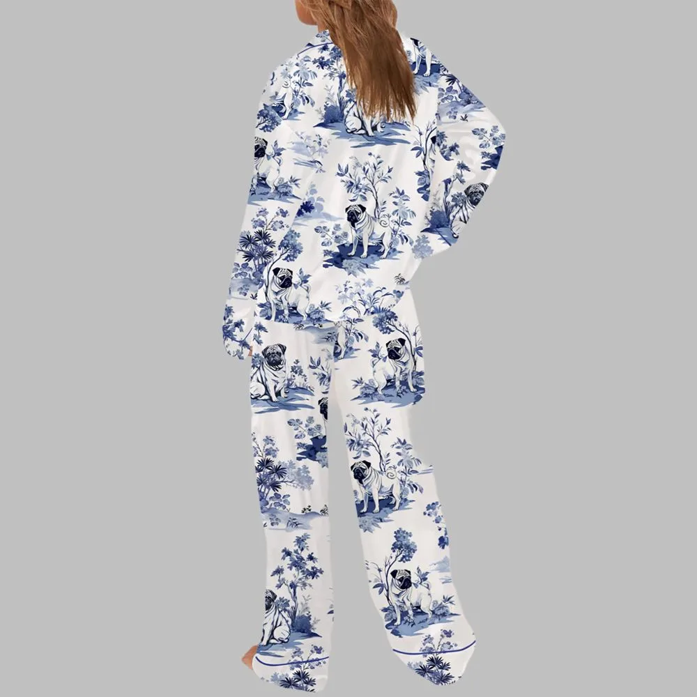 Pug Pajama Set For Women - Image 3
