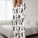Pulp Fiction Dance Silky Satin Pajama Set