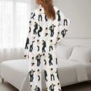 Pulp Fiction Dance Silky Satin Pajama Set