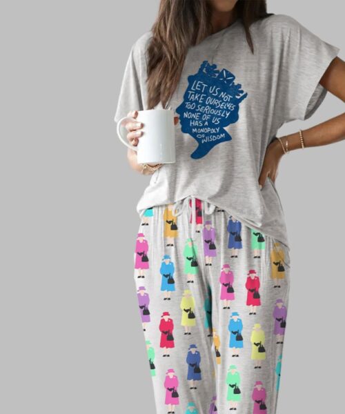 Queen Elizabeth II Casual Pajama Set For Women