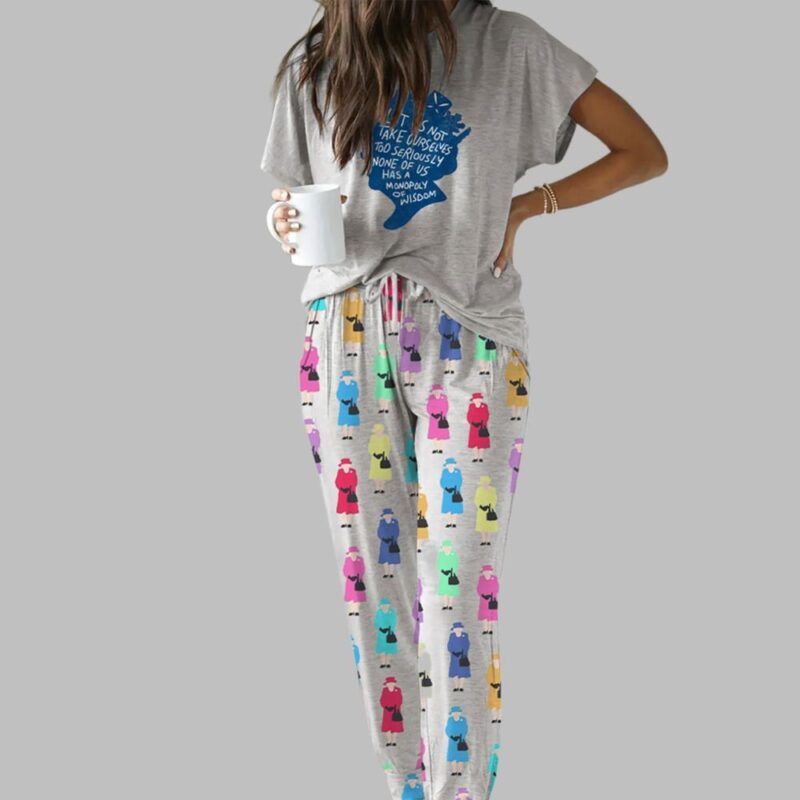 Queen Elizabeth II Casual Pajama Set For Women - Image 2