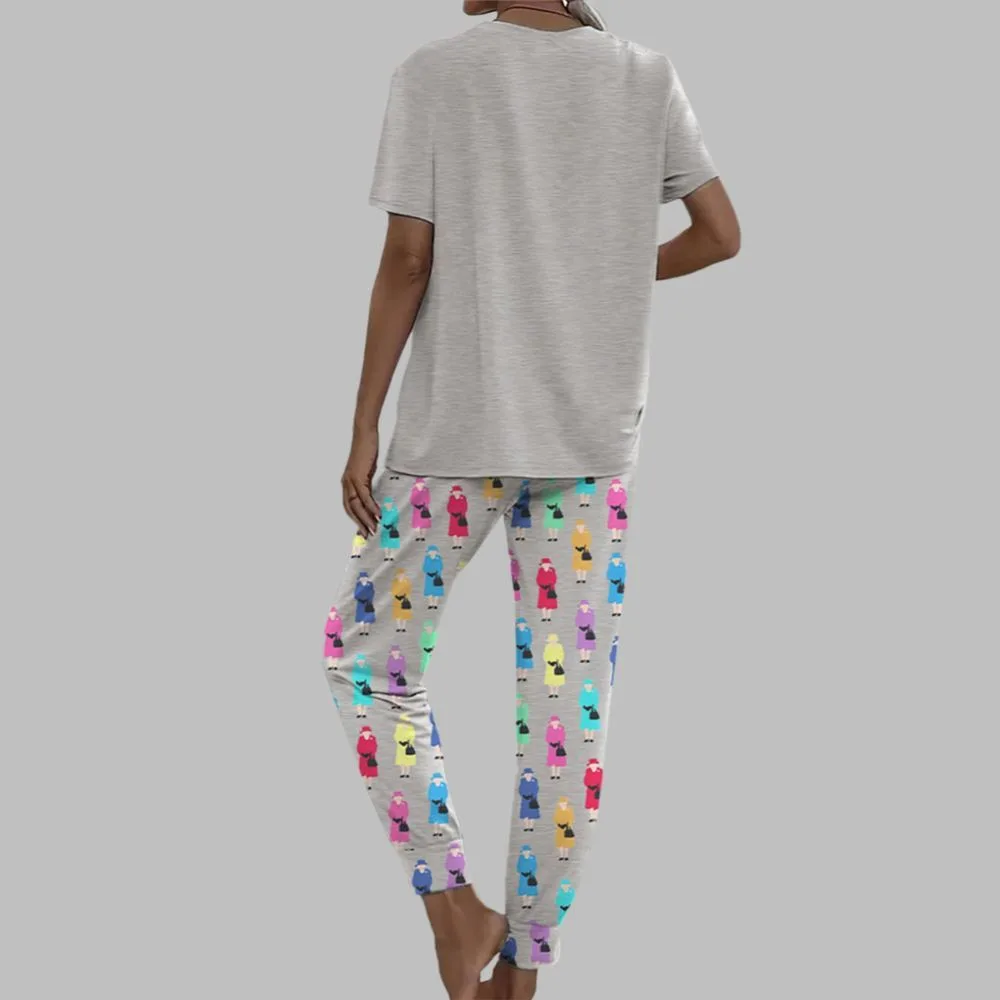 Queen Elizabeth II Casual Pajama Set For Women - Image 3