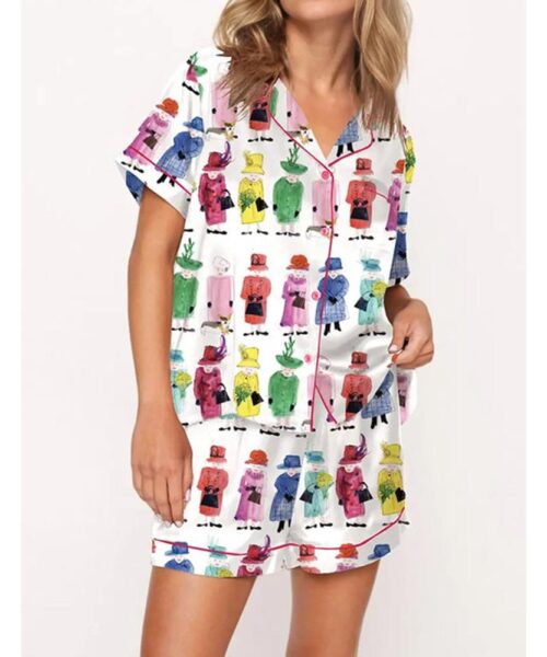 Queen Elizabeth II Rainbow Pajama Set