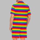 Rainbow Pride Stripes Pride Month Love Is Love Print Pajama Set
