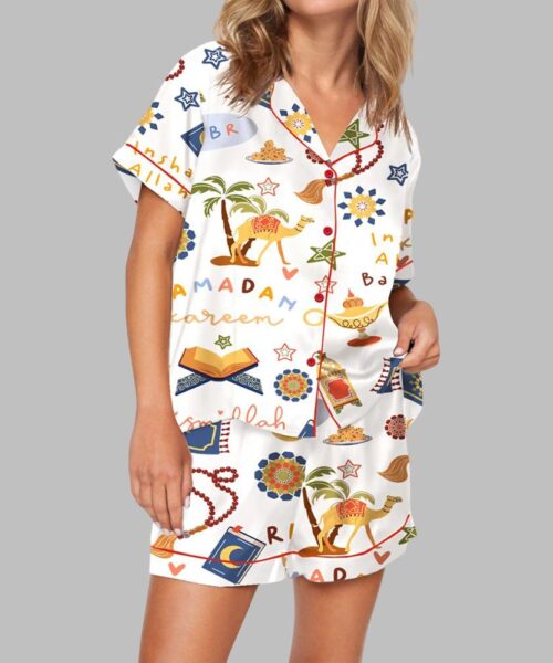 Ramadan Kareem Eid Mubarak Pajama Set For Women