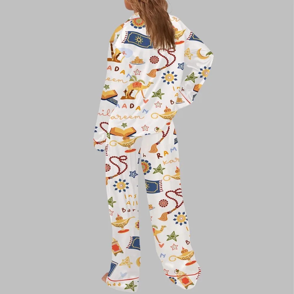 Ramadan Kareem Eid Mubarak Pajama Set For Women - Image 3