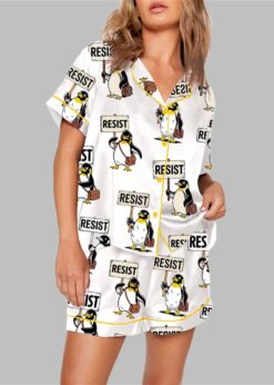 Resist Penguin Activism Anti Pajama Set