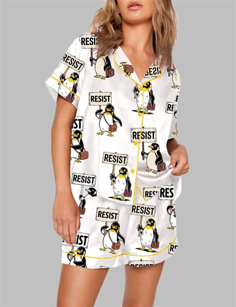 Resist Penguin Activism Anti Pajama Set