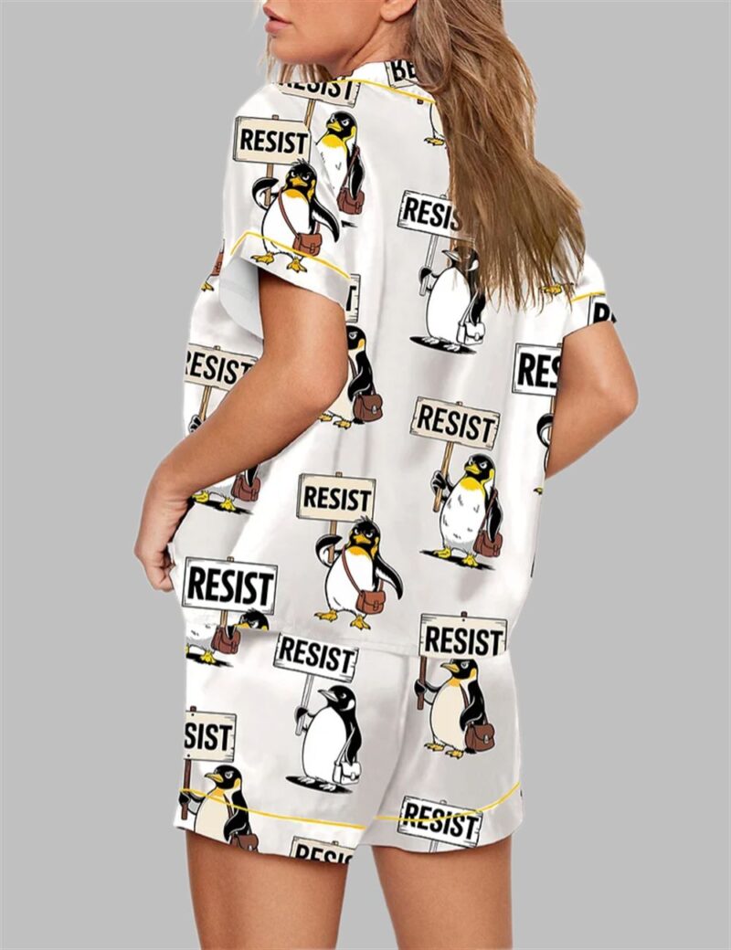 Resist Penguin Activism Anti Pajama Set - Image 3