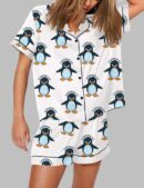 Resist Penguin Activism Flippers Up Pajama Set