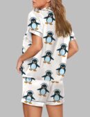 Resist Penguin Activism Flippers Up Pajama Set