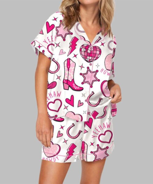 Retro Howdy Valentine Pajama Set For Women
