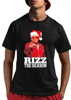 Rizz The Season Trump Christmas Santa Pajama Rizzmas Shirt