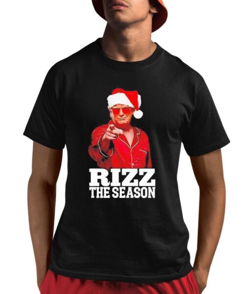 Rizz The Season Trump Christmas Santa Pajama Rizzmas Shirt
