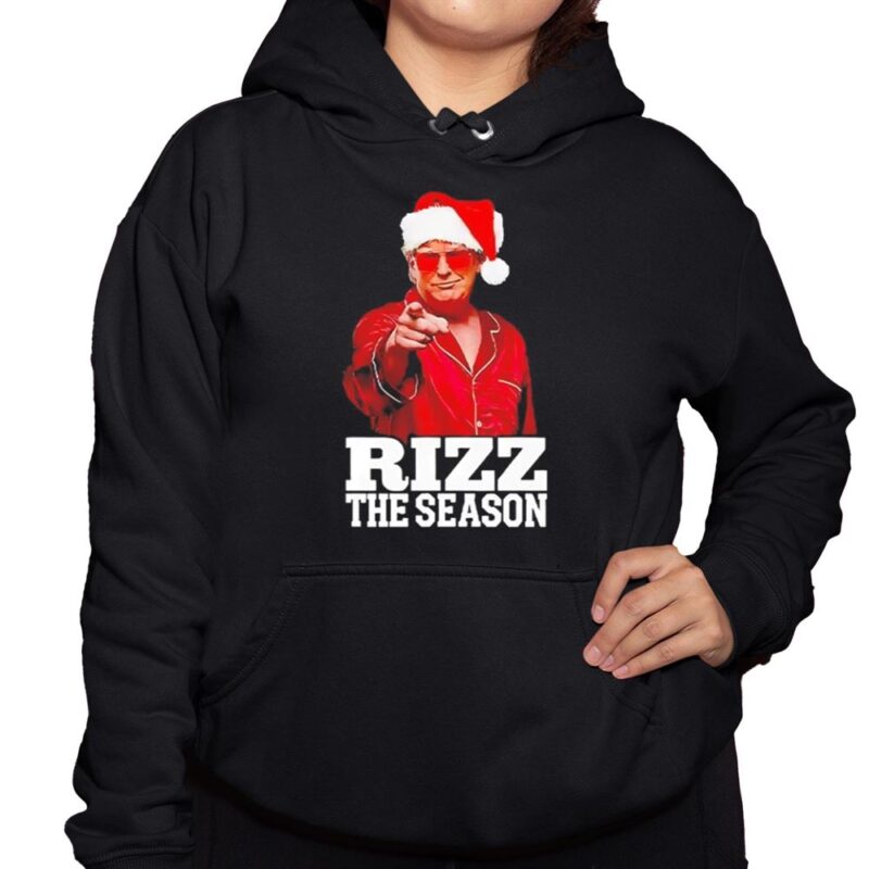 Rizz The Season Trump Christmas Santa Pajama Rizzmas Shirt - Image 3