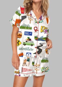 Road Trip Pajama Set For Women